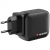 Verbatim GaN-oplader 100W universeel zwart AC snelladen binnen