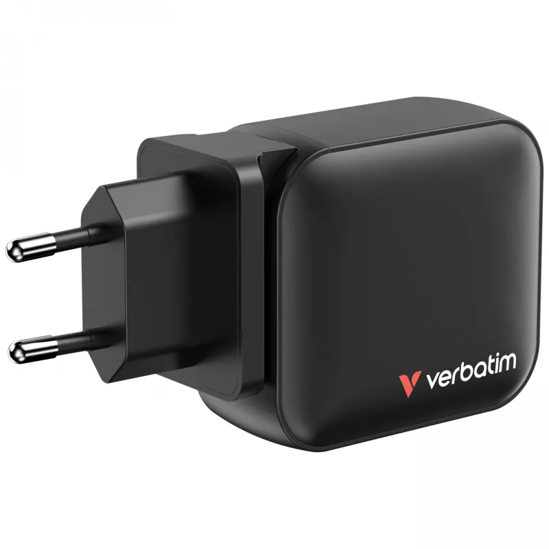 Verbatim GaN-oplader 100W universeel zwart AC snelladen binnen