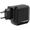 Verbatim Mini GaN-oplader 100W 4 poorten US-stekker met EU- en UK-adapters