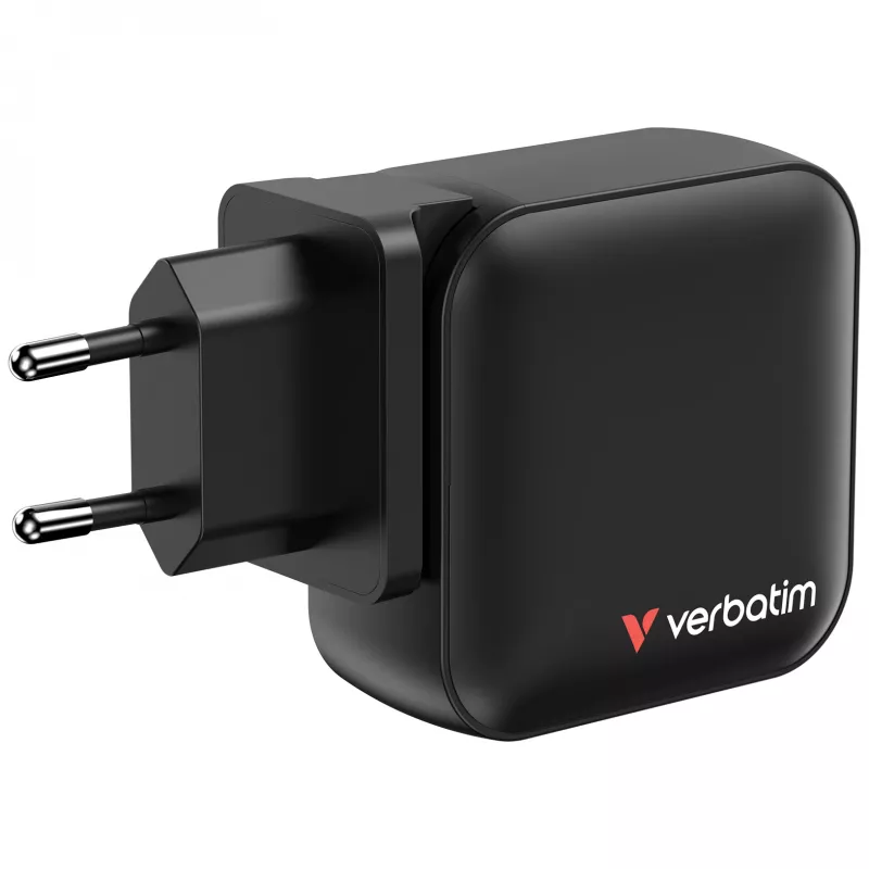 Verbatim Mini GaN-oplader 100W 4 poorten US-stekker met EU- en UK-adapters