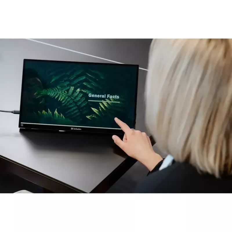 Verbatim draagbare touchscreen-monitor 15,6 inch LCD 4K 3840x2160