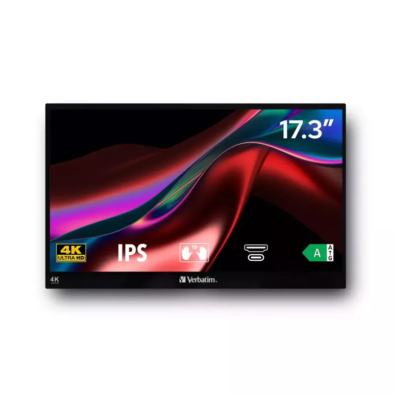 Monitor Verbatim Portable Touchscreen 17,3 inch 4K Ultra HD LCD 3840 x 2160