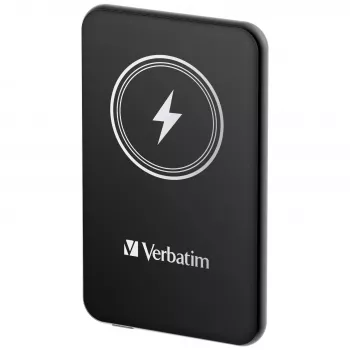 Powerbank VERBATIM Charge AnA Go 5000 mAh magnetisch draadloos, zwart