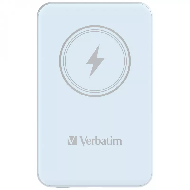 Verbatim Charge 'n' Go magnetische draadloze powerbank 5000 mAh blauw