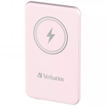 Verbatim Charge 'n' Go magnetische draadloze powerbank 5000mAh roze