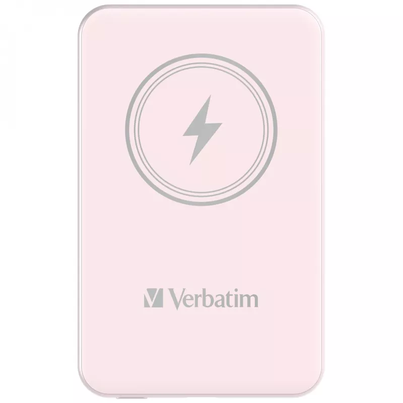 Verbatim Charge 'n' Go magnetische draadloze powerbank 5000mAh roze