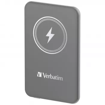 Verbatim Charge 'n' Go magnetische draadloze powerbank 5000mAh grijs
