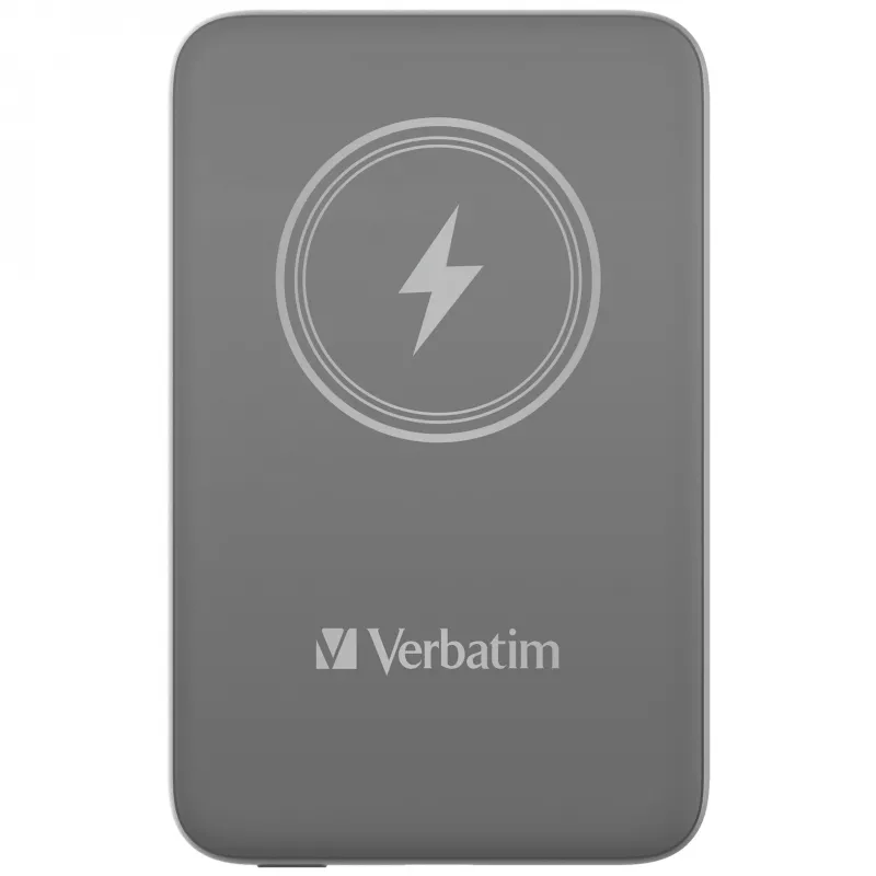 Verbatim Charge 'n' Go magnetische draadloze powerbank 10000mAh grijs