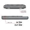 Verbatim Charge'n'Go 2C powerbank 5000 mAh grijs