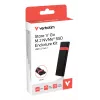 Verbatim M.2 NVMe SSD-behuizing kit, SSD-behuizing, M.2, PCI Express, 10 Gbit/s, USB-connectiviteit, zwart, rood