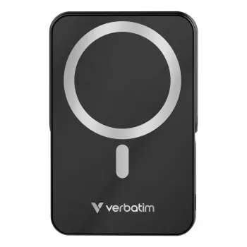 Verbatim Charge 'n' Go magnetische draadloze powerbank met standaard – 10000 mAh zwart