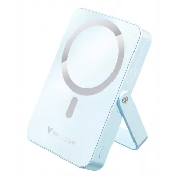 Verbatim Charge 'n' Go magnetische draadloze powerbank met standaard – 10000 mAh blauw