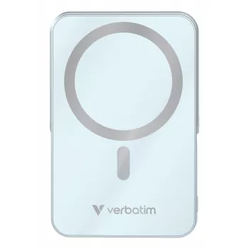 Verbatim Charge 'n' Go magnetische draadloze powerbank met standaard – 10000 mAh blauw