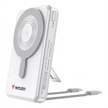 Verbatim Charge'n'Go 2C & display powerbank 10000 mAh zilver
