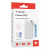 Verbatim Pocket SSD USB 3.2 Gen 2 1 TB wit/lichtblauw incl. twee rubberhoezen