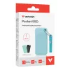 Verbatim Pocket SSD USB 3.2 Gen 2 1 TB Polar Blue incl. twee rubberhoezen
