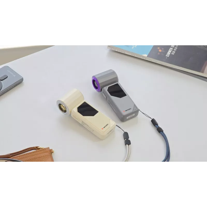 Verbatim Cool’n’Go AirJet handventilator wit/zilver, zilver, wit, handventilator, 1 st., 6 W, lithium-ion (Li-Ion), 3,7 V