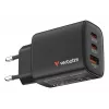 Verbatim Essentials GaN-oplader 65W EU-stekker zwart, binnen, AC, 20 V, zwart