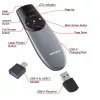 Verbatim Focus draadloze presenter met rode laserpointer, RF, USB, 30 m, zwart, zilver