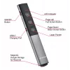 Verbatim Agenda draadloze presenter met rode laserpointer, RF, USB, 100 m, zwart, zilver