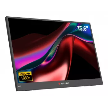 Verbatim draagbare 15,6 inch FHD-monitor LIGHT, 39,6 cm (15,6 inch), LCD, 1920 x 1080 pixels, Full HD, 16:9, 10 ms