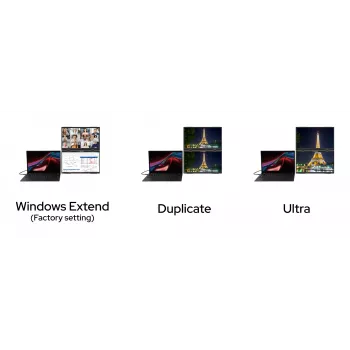 Verbatim draagbare 15,6 inch FHD dual monitor Essentials, 39,6 cm (15,6 inch), LCD, 1920 x 1080 pixels, Full HD, 16:9, 10 ms