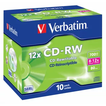 Verbatim CD-RW 12x 700 MB 10 st.