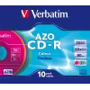 Verbatim CD-R AZO Colours 700 MB 48x 10 stuks