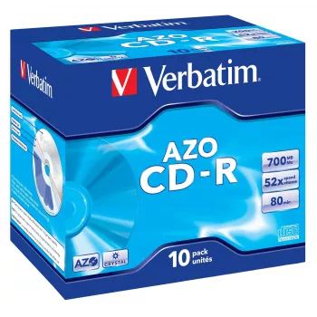 Verbatim CD-R AZO Crystal 700 MB 52x 10 stuks