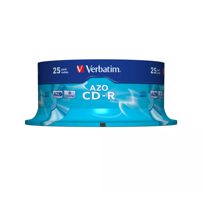 Verbatim CD-R AZO Crystal 700 MB 52x 25 stuks