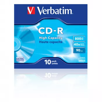 Verbatim CD-R High Capacity 800 MB 40x 10 stuks