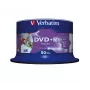 Verbatim DVD+R Wide Inkjet Printable No ID Brand, DVD+R, 120 mm, bedrukbaar, spindel, 50 st., 4,7 GB