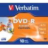 Verbatim 43521 onbedrukte DVD 4,7 GB DVD-R 10 stuks