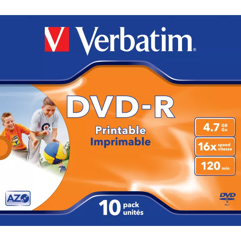 Verbatim 43521 onbedrukte DVD 4,7 GB DVD-R 10 stuks