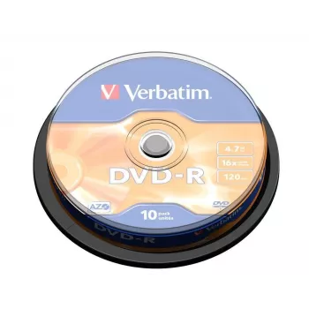 Verbatim DVD-R mat zilver 4,7 GB 10 stuks