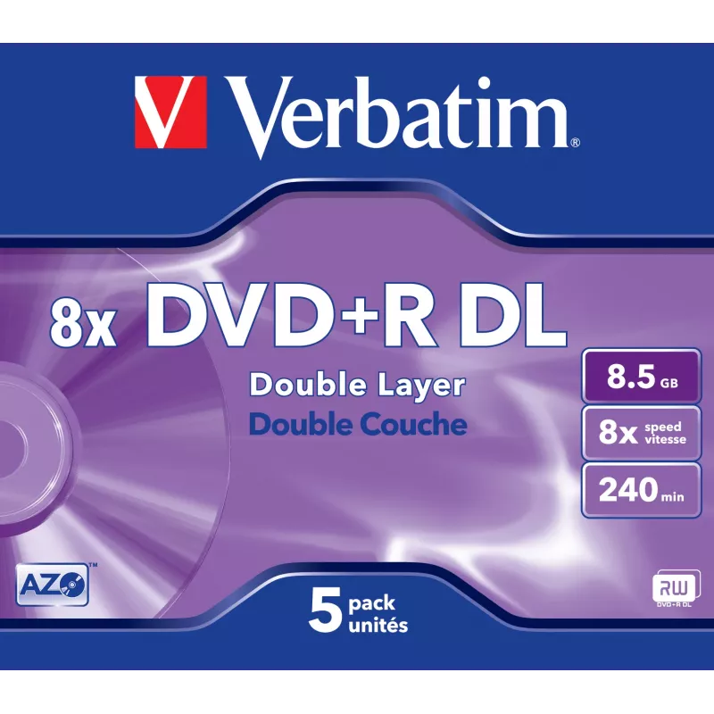 DVD+R DL Verbatim VB-DPD55JC 8,5 GB 5 st.