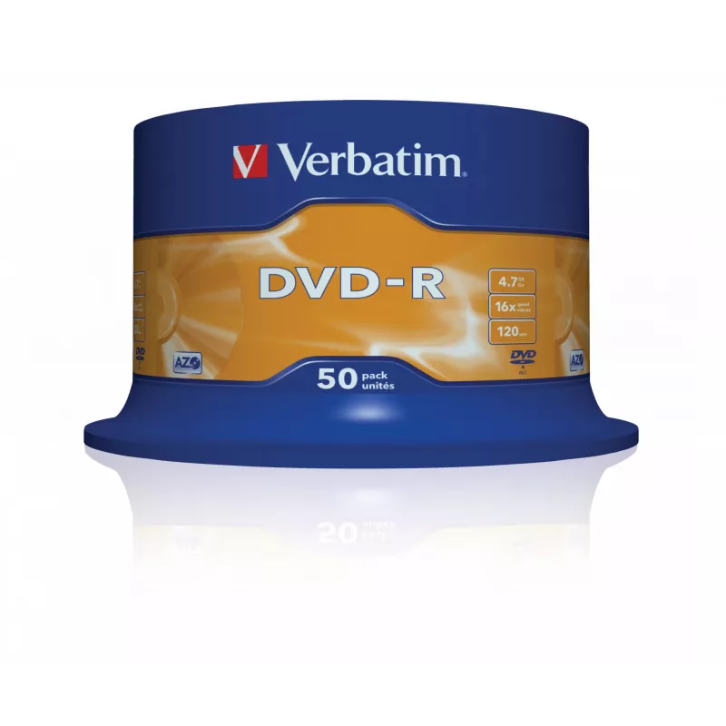Verbatim DVD-R mat zilver 4,7 GB 50 st.