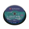 Verbatim DVDVER00072B, DVD-RW, spindel, 10 stuks, 4,7 GB