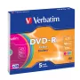 Verbatim DVD-R Colour 4,7 GB 5 stuks