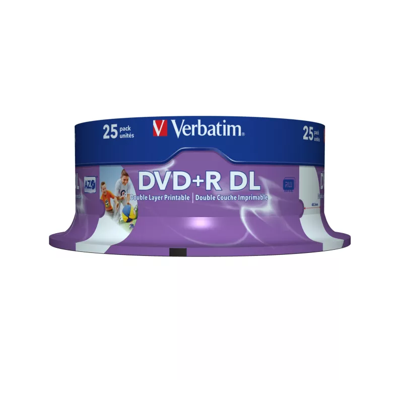 Verbatim 43667 blanco DVD 8,5 GB DVD+R DL 25 st.