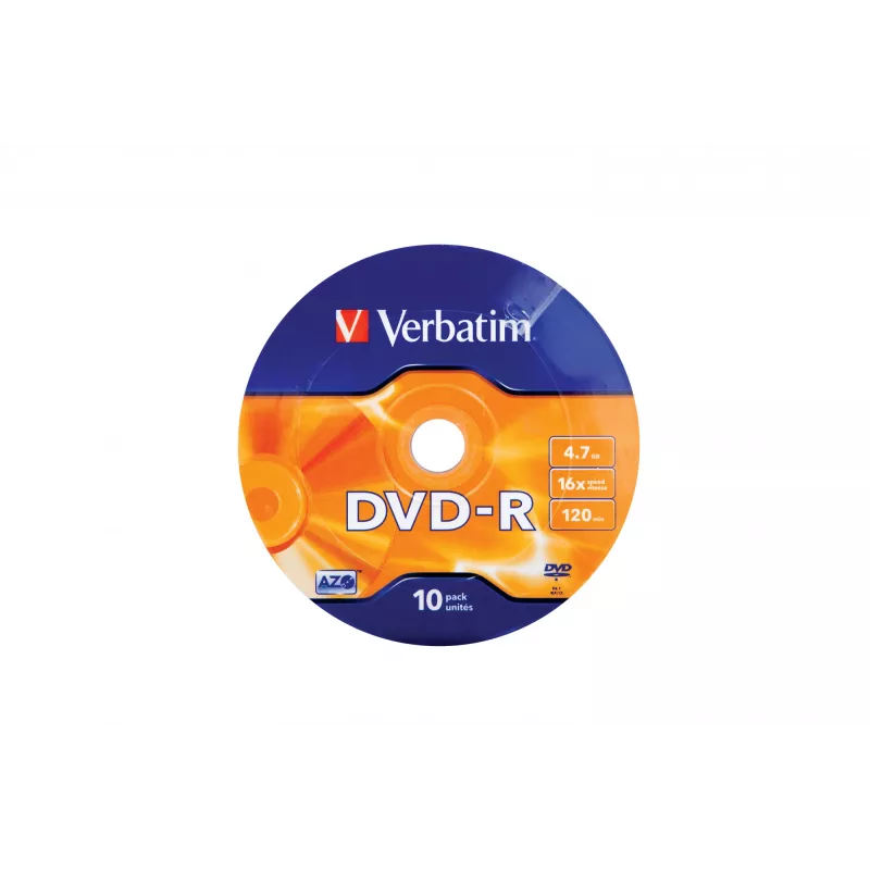 Verbatim DVD-R mat zilver 16x 4,7 GB 10 st.