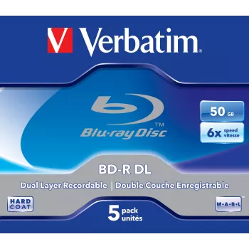 Verbatim 43748 onbeschreven Blu-Ray-schijf BD-R 50 GB 5 stuks