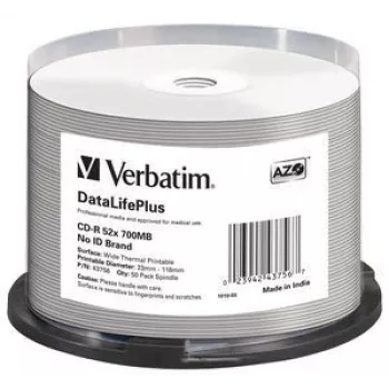 Verbatim CD-R 52x DataLifePlus 700 MB 50 stuks