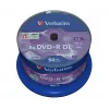 Verbatim DVD+R Double Layer 8x mat zilver 50-spindel