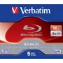 Verbatim BD-RE DL 50GB 2 x 5-pack Jewel Case 5 stuks