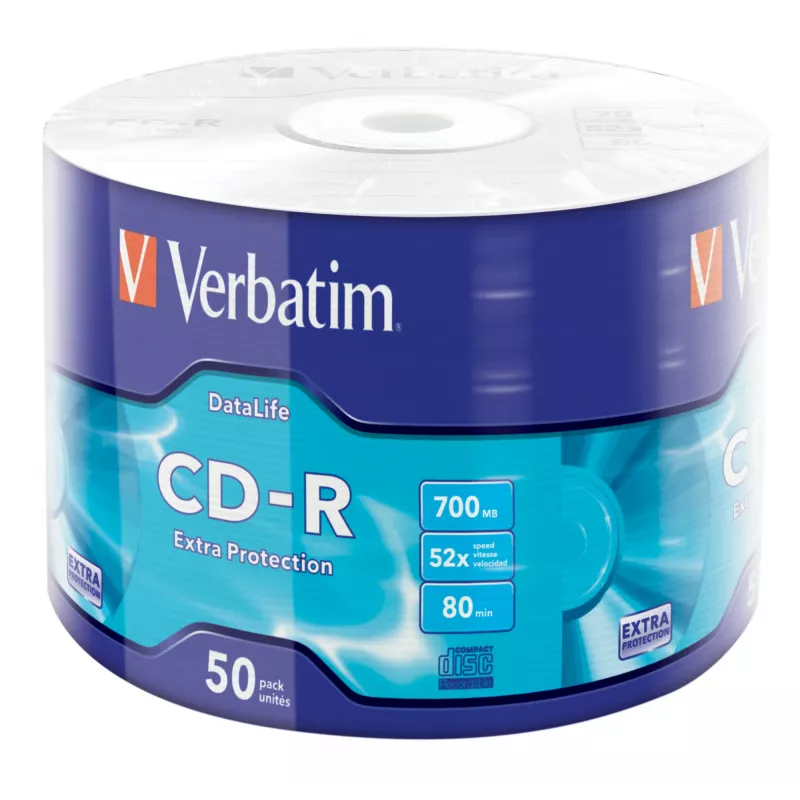 Verbatim CD-R Extra Protection 700 MB 52x 50 stuks