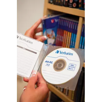 Verbatim BD-R XL 100GB* 4x Wide Inkjet Printable 5 stuks Jewel Case