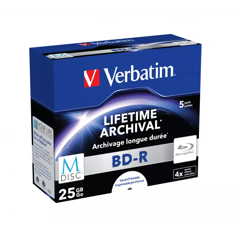 Verbatim M-Disc 4x BD-R 25 GB 5 stuks