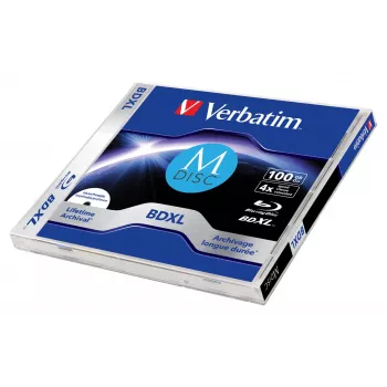 Verbatim MDISC Lifetime archival BDXL 100GB - enkele schijf, 100 GB, BDXL, jewelcase, 1 stuk