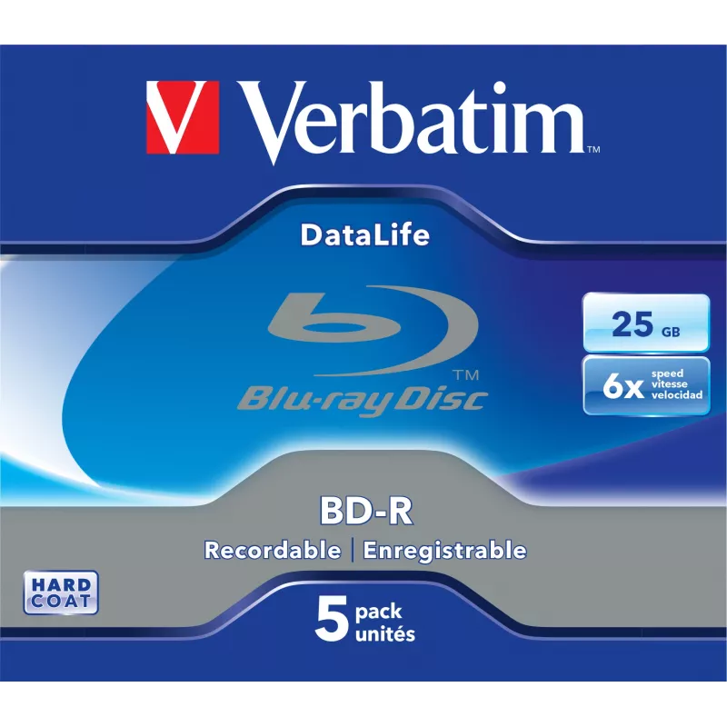 Verbatim DataLife 6x BD-R 25 GB 5 stuks